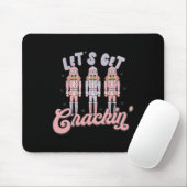 Tapis De Souris Noël Rétro Obtient Crackin Nutcrackers Vinta (Avec souris)
