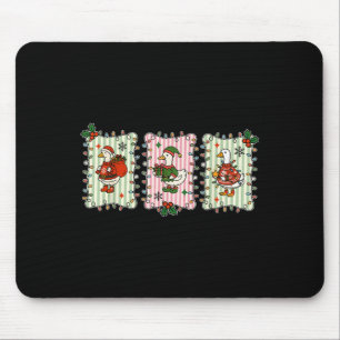 Tapis De Souris Noël rétro Silence Goose Noël Lumière Goosem