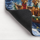 Tapis De Souris Noël Rhodesian Ridgeback Bateau Vacances (Coin)