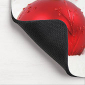 Tapis De Souris Noël Rouge Et Blanc Joyeux Vacances II (Coin)