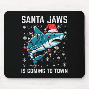Tapis De Souris Noël Shark Père Noël Jaws Jaws Jaws Hommes Garçons