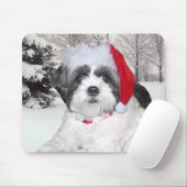 Tapis De Souris Noël Shih Tzu (Avec souris)