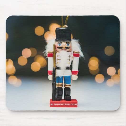 Tapis De Souris Noël SlipperyJoe nutcracker figurine ornement (Devant)