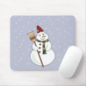 Tapis De Souris Noël Snowman Mousepad (Avec souris)