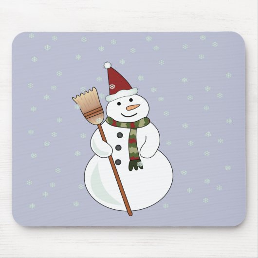 Tapis De Souris Noël Snowman Mousepad (Devant)