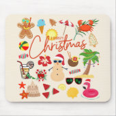 Tapis De Souris Noël tropical (Devant)