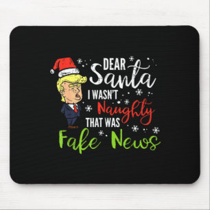 Tapis De Souris Noël Trump Cher Père Noël Fausse Nouvelle Drôle Xm