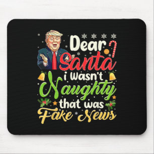 Tapis De Souris Noël Trump Cher Père Noël Faux News Drôle Noël Moi