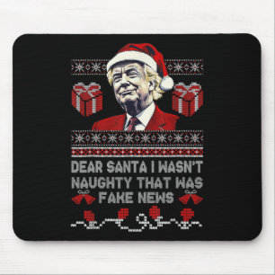 Tapis De Souris Noël Trump Cher Père Noël Faux News Drôle Noël Moi