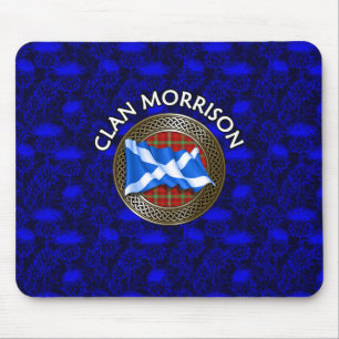 Tapis De Souris Nœud et drapeau du tartan du clan Morrison