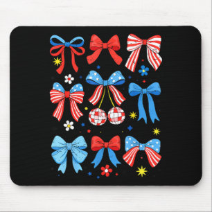 Tapis De Souris Noeud papillon drapeau américain motif patriotique