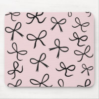 Nœuds Noirs Mignons et Tendance Rose
