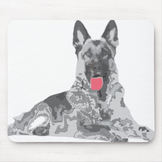 Tapis De Souris noir allemand (Devant)