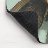 Tapis De Souris Noir-amarrez le poisson rouge (Coin)