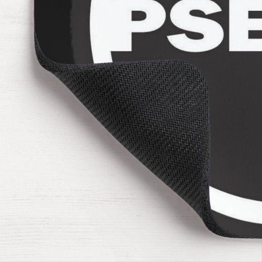 TAPIS DE SOURIS NOIR avec le pseudo logo (Coin)
