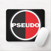 TAPIS DE SOURIS NOIR avec le pseudo logo (Avec souris)