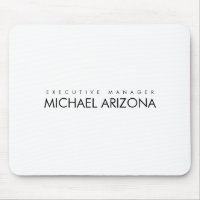 Noir & Blanc Minimaliste Simple Plaque Moderne