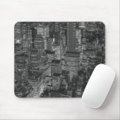 Tapis De Souris Noir blanc New York City Skyline (Avec souris)