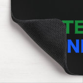 Tapis de souris noir brillant FIER (Coin)