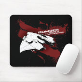 Tapis de souris noir de bombardier (Avec souris)