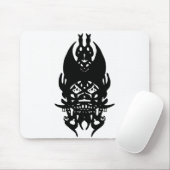 Tapis de souris noir de clown (Avec souris)