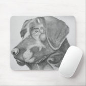 Tapis de souris noir de croquis de laboratoire (Avec souris)