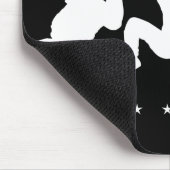 Tapis De Souris Noir de danse de coupure (Coin)