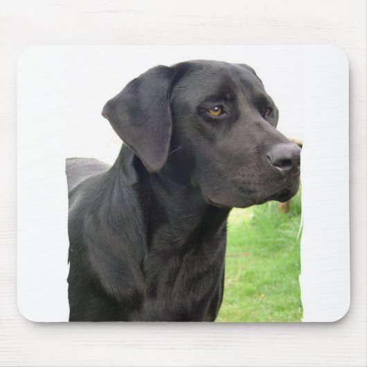 Tapis de souris noir de labrador retriever (Devant)