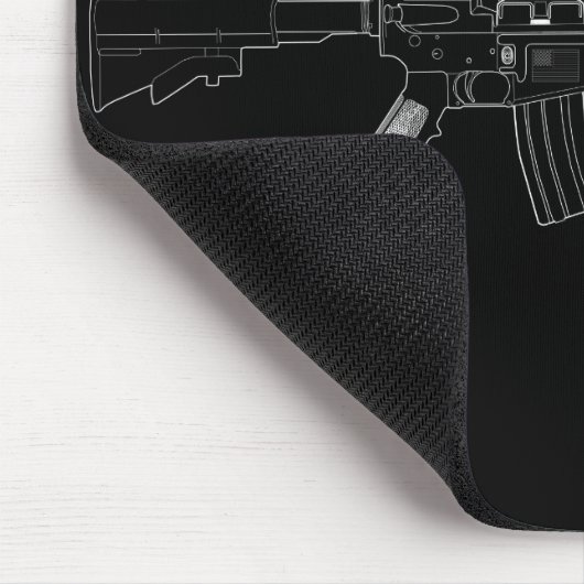 Tapis De Souris Noir de M4 SOPMOD Mousepad (Coin)