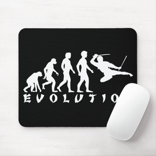 Tapis De Souris noir de Ninja d'évolution (Avec souris)