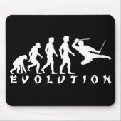 Tapis De Souris noir de Ninja d'évolution (Devant)