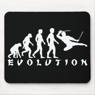 Tapis De Souris noir de Ninja d'évolution
