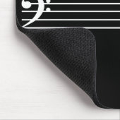 Tapis De Souris Noir de personnel bas (Coin)