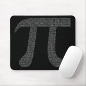 Tapis De Souris Noir de "pi" Mousepad (Avec souris)