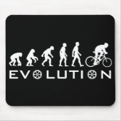 Tapis De Souris Noir de vélo d'évolution (Devant)