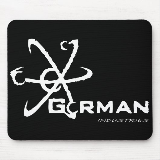 Tapis de souris noir d'industries de Gorman (Devant)