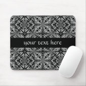 Tapis De Souris Noir et argent (Avec souris)