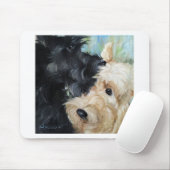 Tapis De Souris Noir et art écossais blond comme les blés de (Avec souris)