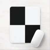 Tapis De Souris Noir et blanc (Avec souris)