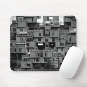Tapis De Souris Noir et Blanc Architectural