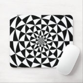 Tapis De Souris Noir et blanc - conception de Mousepad (Avec souris)