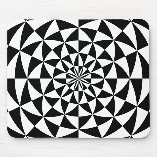 Tapis De Souris Noir et blanc - conception de Mousepad (Devant)