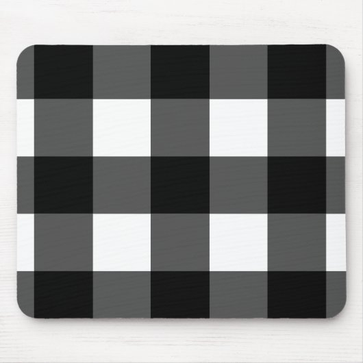 Tapis de souris noir et blanc de contrôle de (Devant)