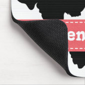 Tapis de souris noir et blanc d'impression de (Coin)