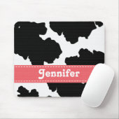 Tapis de souris noir et blanc d'impression de (Avec souris)