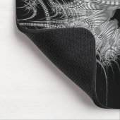 Tapis de souris noir et blanc moderne (Coin)