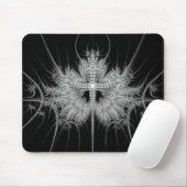 Tapis de souris noir et blanc moderne (Avec souris)