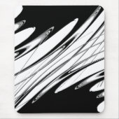 Tapis De Souris Noir et Blanc Moderne (Devant)