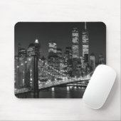 Tapis De Souris Noir et blanc New York City (Avec souris)