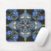 Tapis De Souris Noir et bleu (Avec souris)